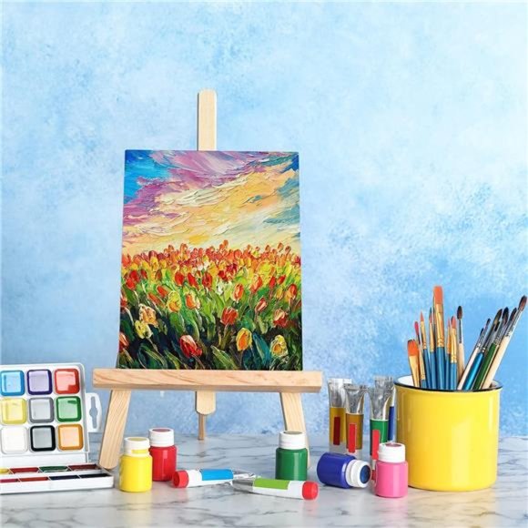 52 Pcs Paint Set Includes 4 Pcs 8 x 10 Inch Canvases 4 Pcs 7 x 9.5 Inches - Picture 6 of 7